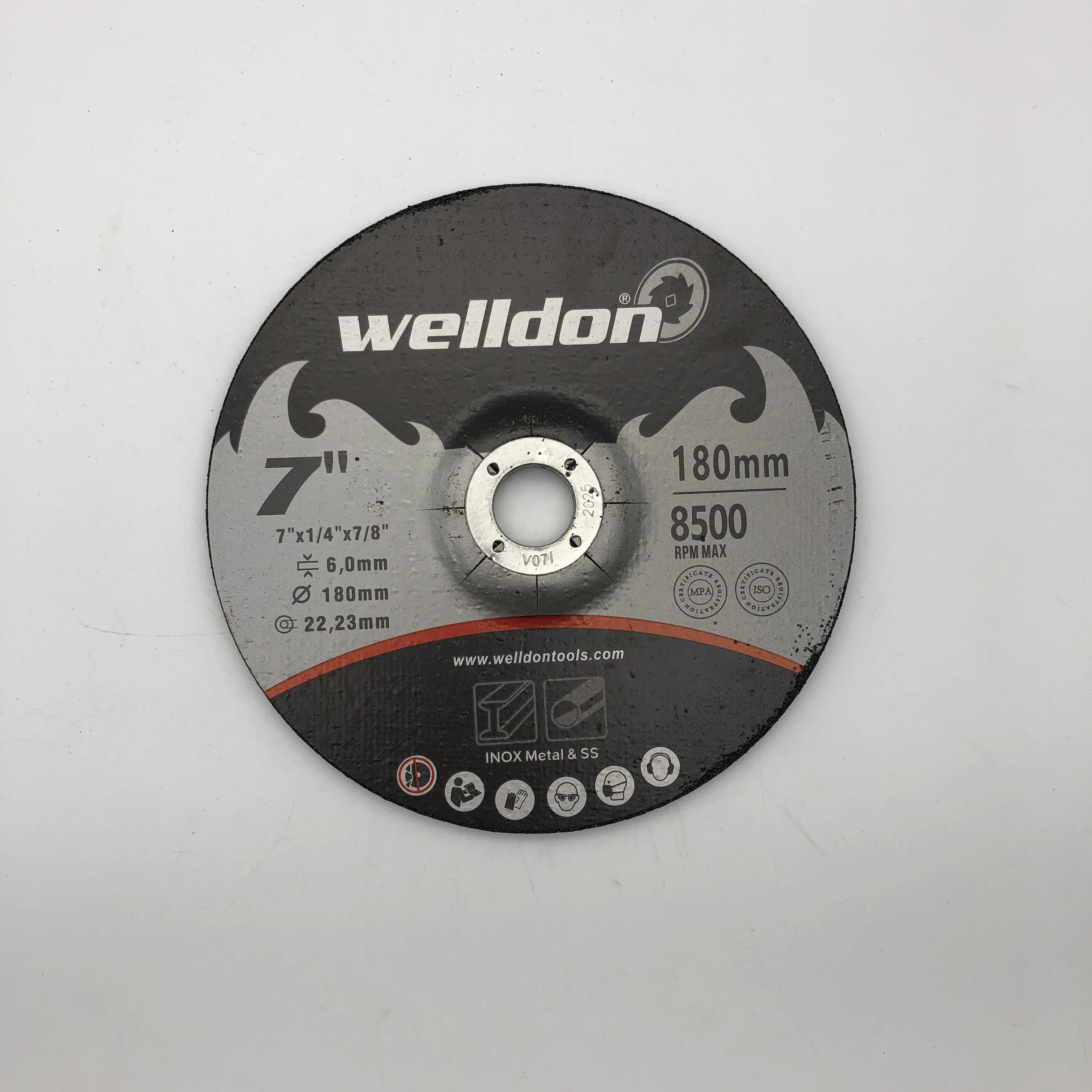 Welldon 7-дюймовая угловая шлифовальная машина используется абразивная шлифовальная машина Disc7 дюймов 7 дюймов шлифовальное колесо 180x6x22,23 мм