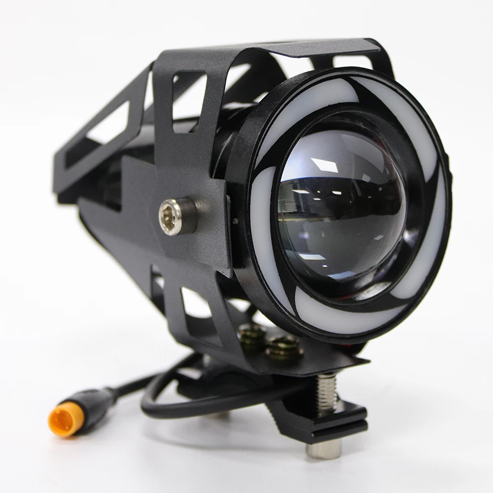 Electric Scooter LED Headlight Scooter Spotlight With U7 Fog Light Angel Eye Flash Headlamp