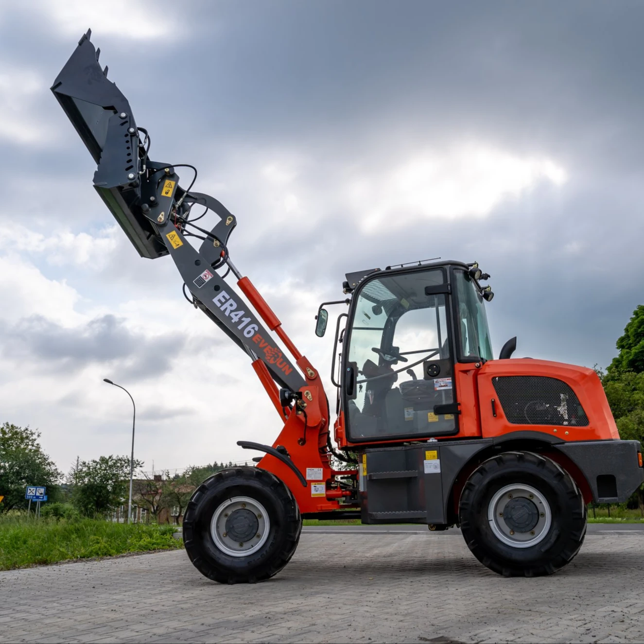 Everun ER416 1.6ton CE OEM China construction Farm Front end bucket shovel small Wheel mini loader