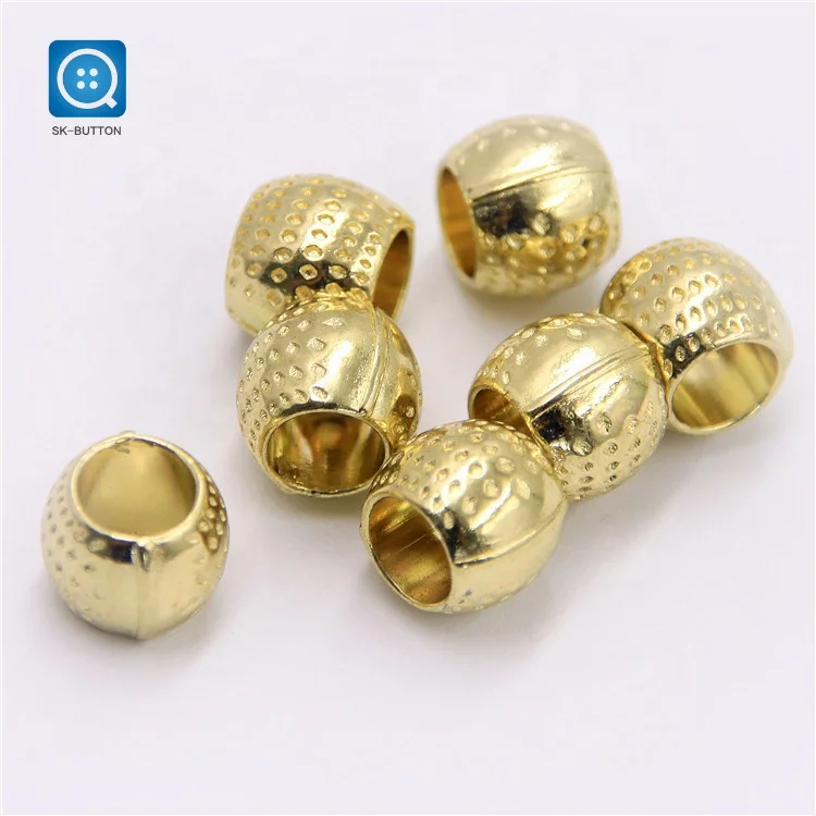 Оптовая продажа, цинковый сплав, золотые Пружинные заглушки, металлический шнур