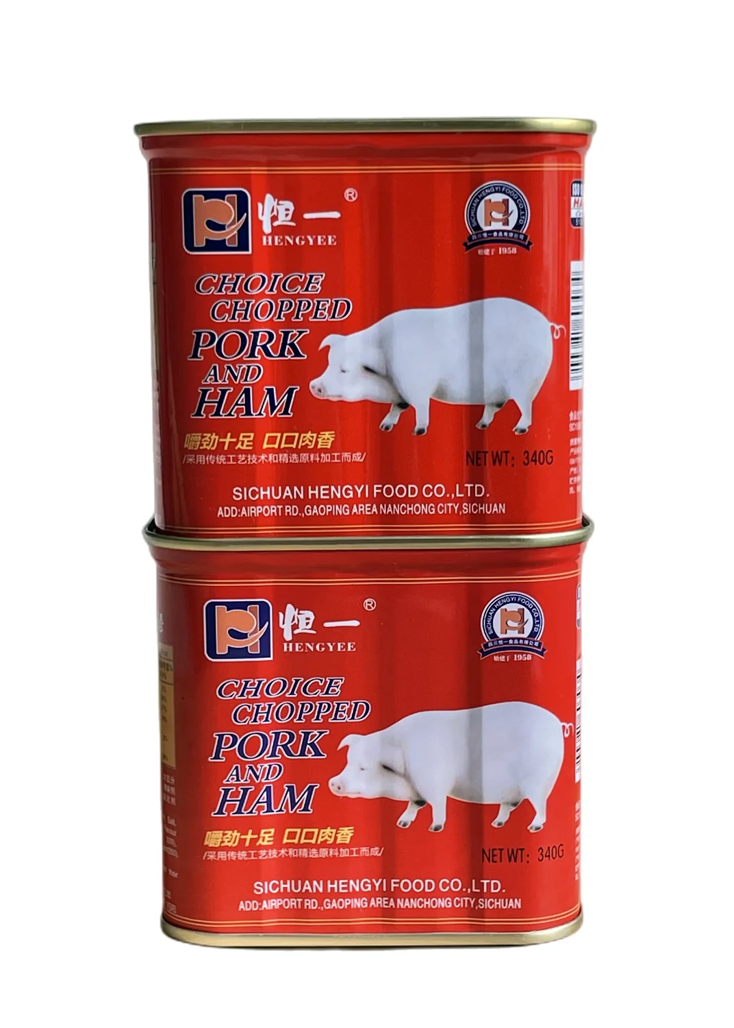 hot sale factory direct sale canned meat luncheon meat pork meat ham 340g canned ham and pork