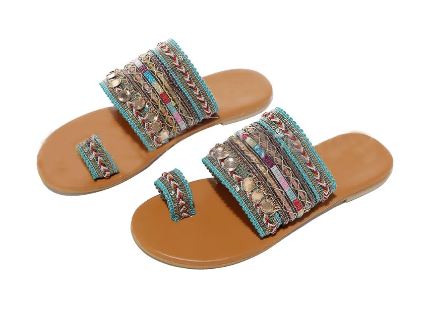 Сандалии MR CO женские ручной работы, богемные шлепанцы в греческом стиле, босоножки с губами, модная верхняя одежда