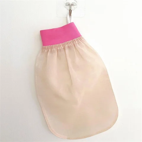 Skin Massage Peeling 100% Silk Raw Exfoliate Dead Skin Turkish 100% Raw Mulberry Mitt Silk Exfoliating Glove