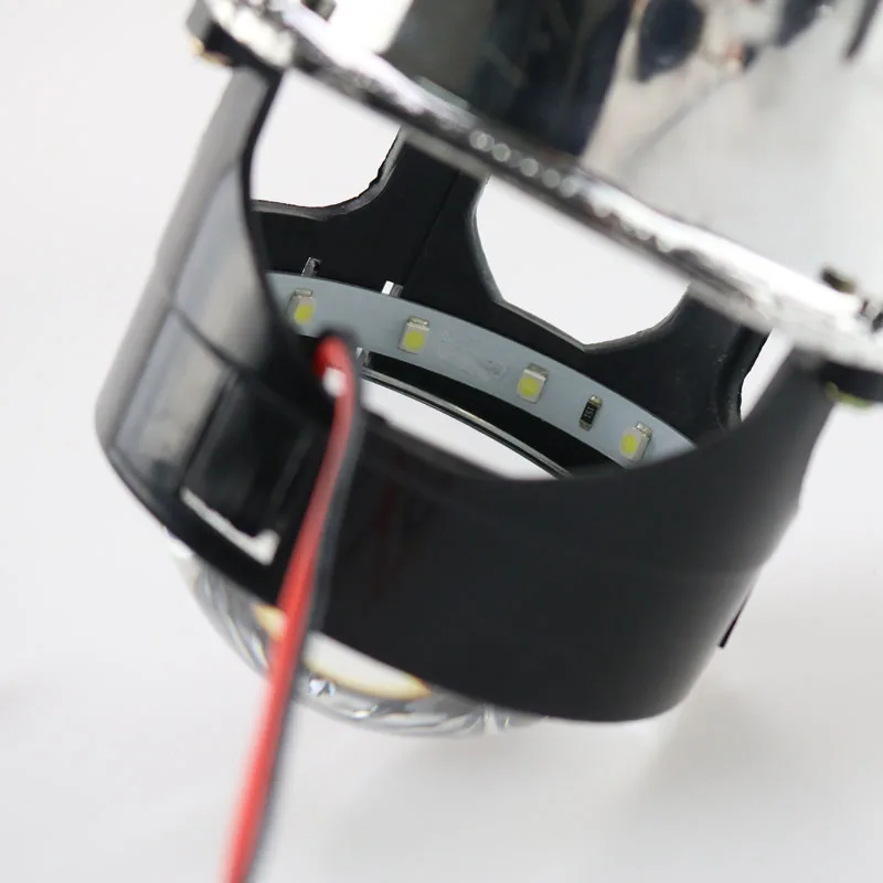 2Pcs Auto RGB headlight Projector Led Devil Eye Demon Eye Lamp For Car App Remote Control projector headlamp angel eyes with app