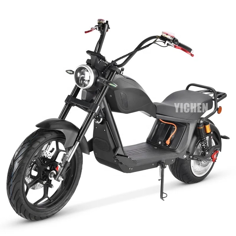 40Ah EU Warehouse M1P Elektro Roller EEC/COC Approved Vintage Chopper Bike 2000w E Moped Citycoco Adult Fast Electric Scooter