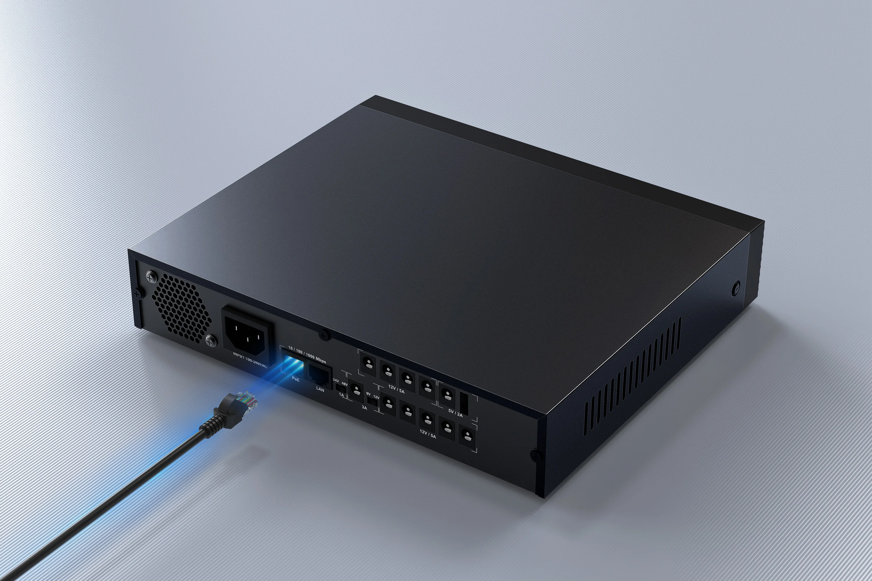 MARSRIVA Intelligent Power Distribution True 100W Output ups can power monitor cameras CCTV