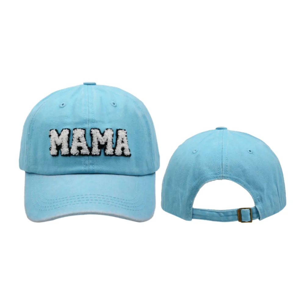 New Arrival Adjustable Washed Cotton Embroidered MAMA Dad Hat Sports Hats for Women