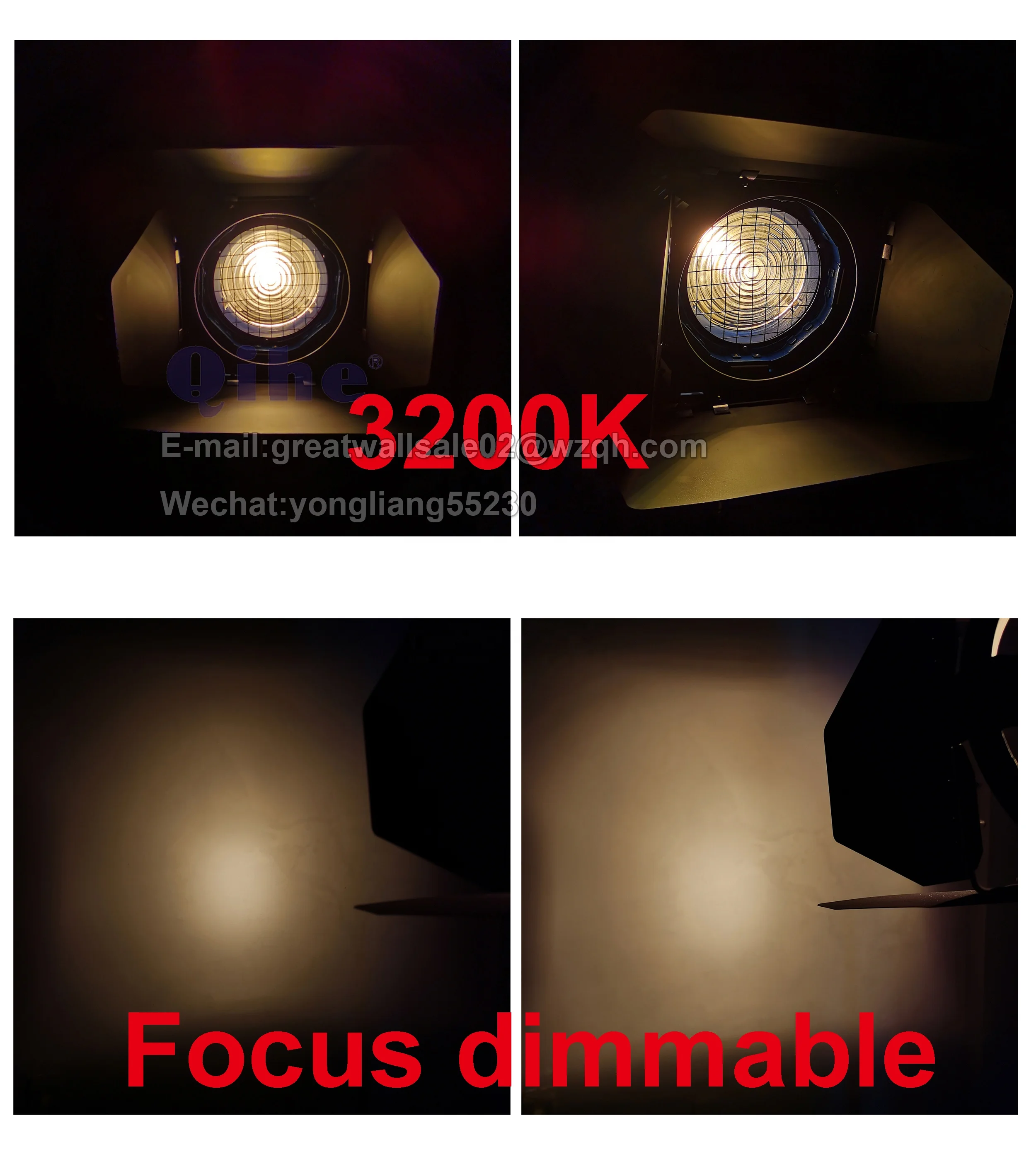 QIHE QH-JG1000,1000W Fresnel Light