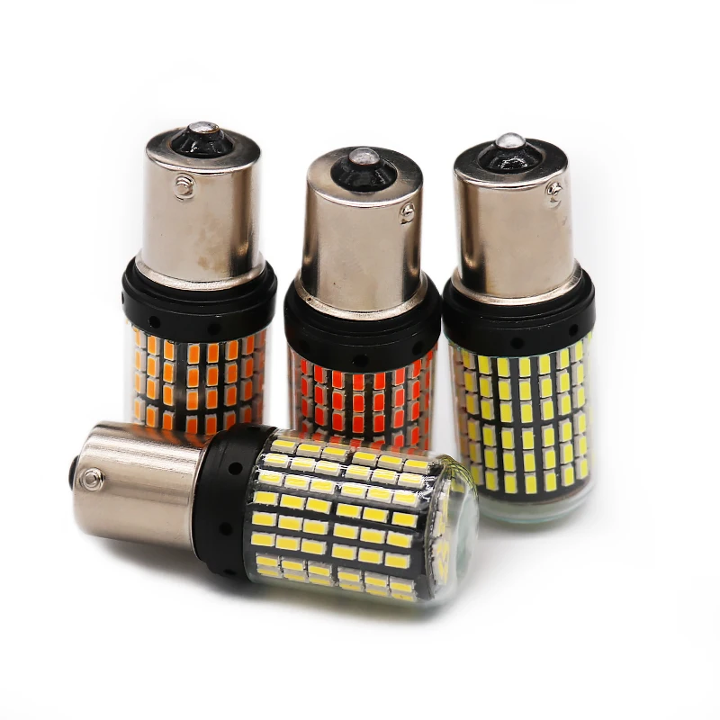  UNJOYLIOD Canbus безотказный 1156 1157 Автомобильный светодиодный 4014 чипы 144smd Светодиодная