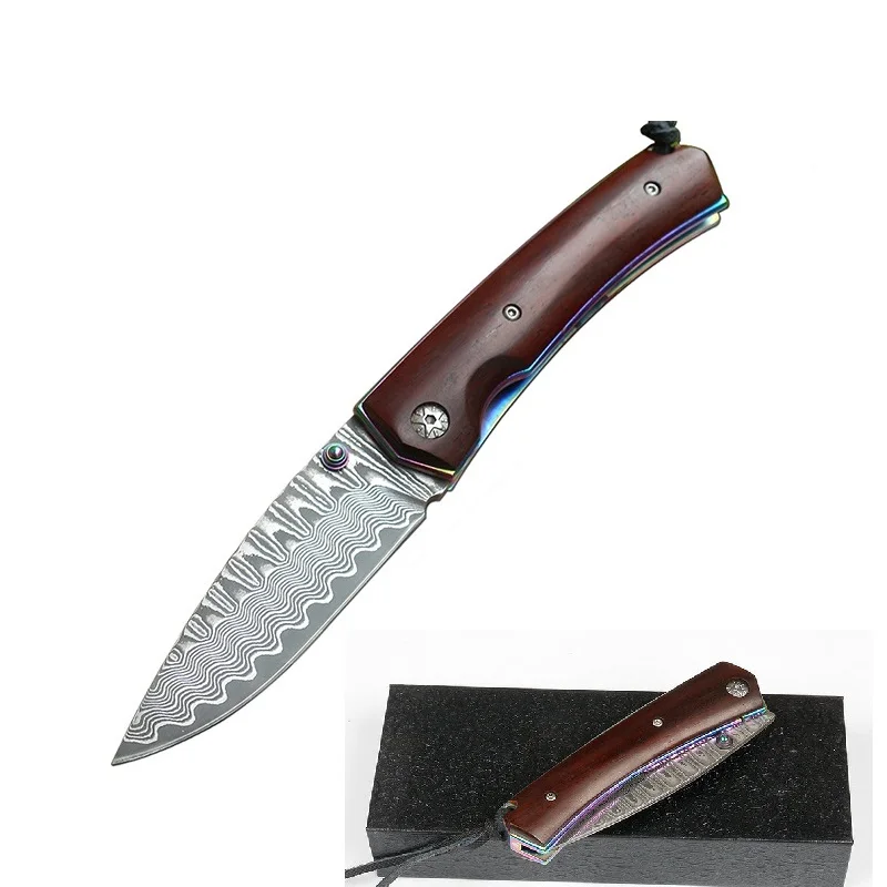 Профессиональный японский VG10Damascus Blade VG10 карманный нож Открытый Кемпинг EDC Survival складной Подарочная серия в наличии
