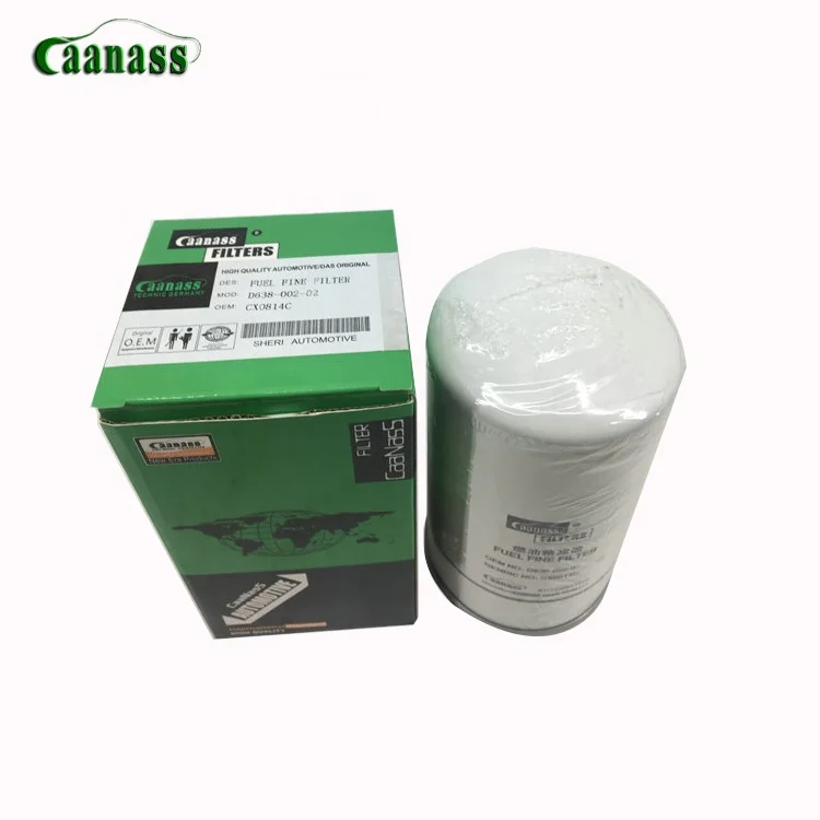 CX0814C D638-002-02 hot sale caanass china fuel filter for bus and truck engine part spare auto