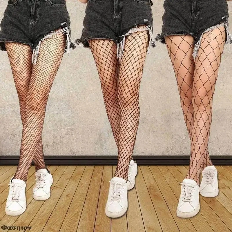 Wholesale Cheap Sexy Black Mesh Fishnet Pantyhose Women Ladies High Waist Fish Net Tights