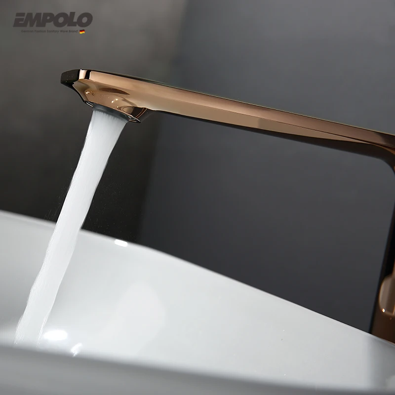 Copper Brushed Gold Gun Grey Nickel Wash Basin Faucet Water Mixer Tap Bathroom Basin Brush Gold Faucet