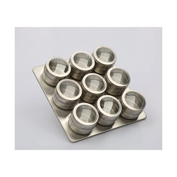 
Silver Round Wholesale Custom Bring Support Metal Tin Can Cylinder Spice Tins For Spices 