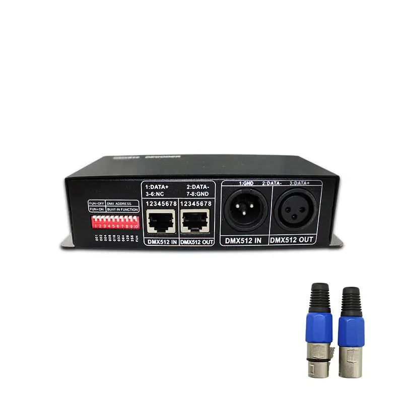 Высокой Мощности Dmx светодиодный контроллер DMX 512 декодер диммер вождения DC12V-24V подходит для LED RGB светодиодные фонари