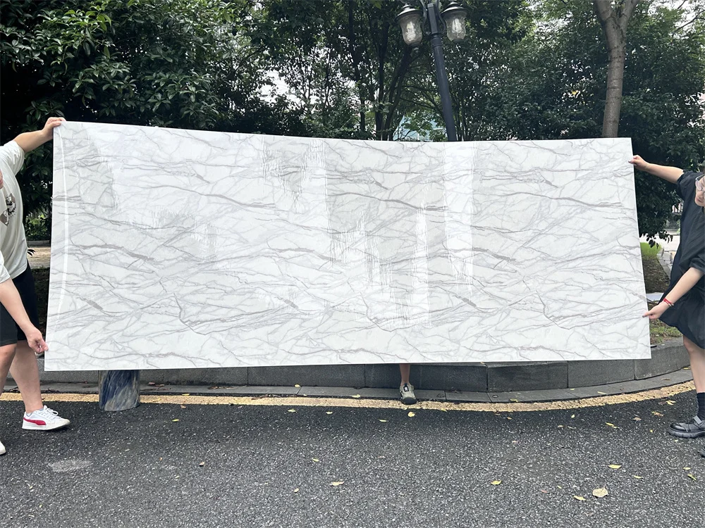 high glossy peel and stick wall covering ceiling wallpaper home decor foam Self Adhesive Wallpaper marble design Tile decal