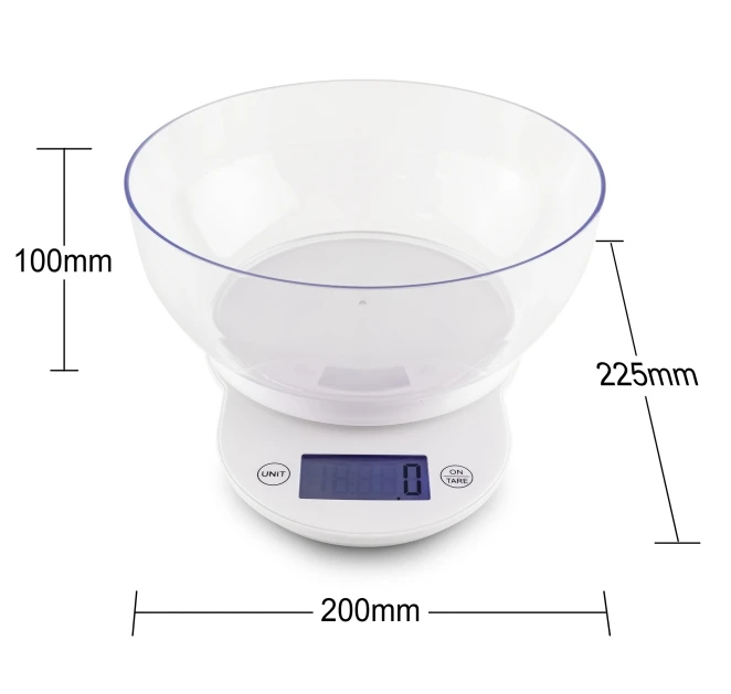 Hot selling Electronic Kitchen Scale with 1.8L bowl and LCD display Count down timer function