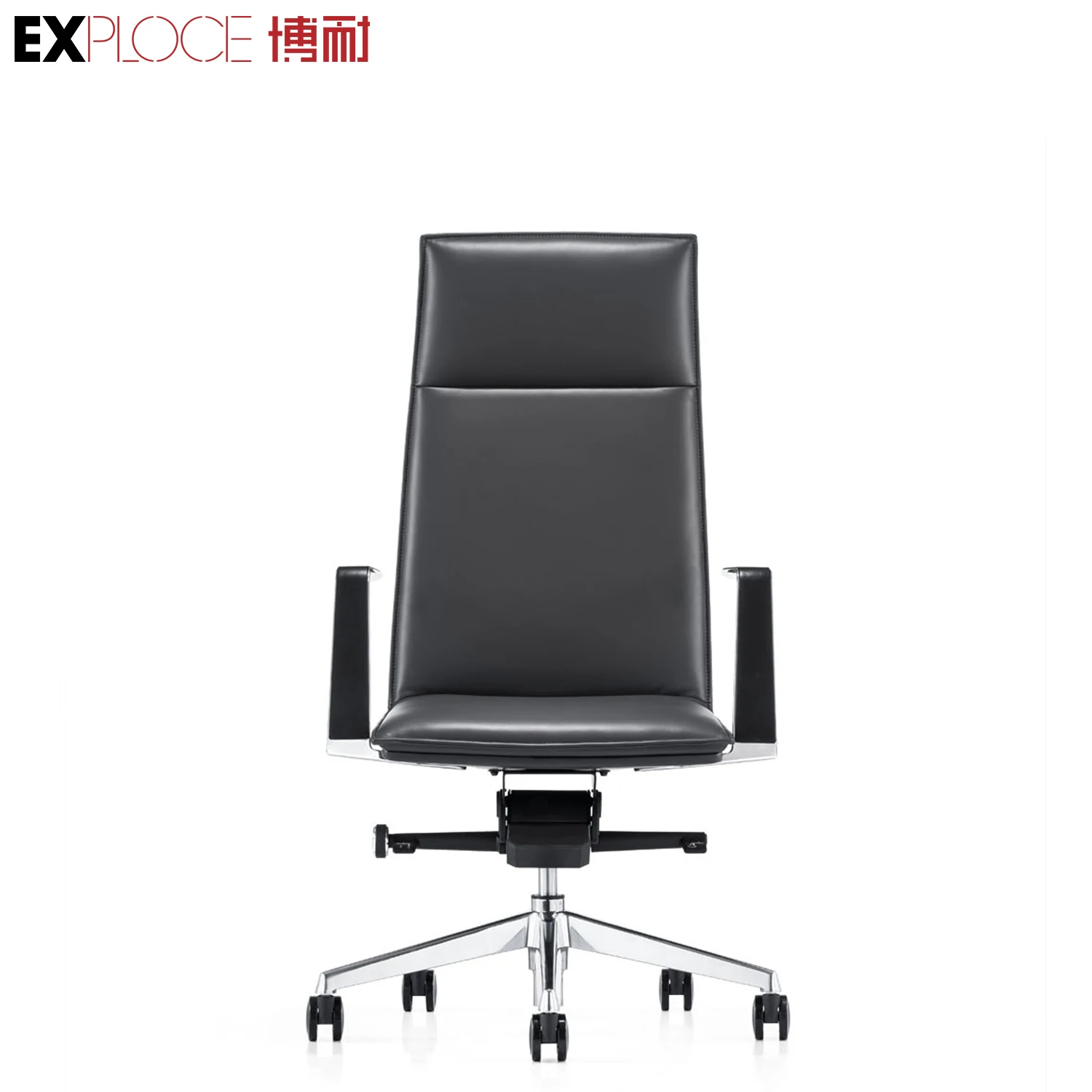 Swivel Leather Office Chair,Lumbar Support and Headrest,Racing Style High-back Gaming Chair