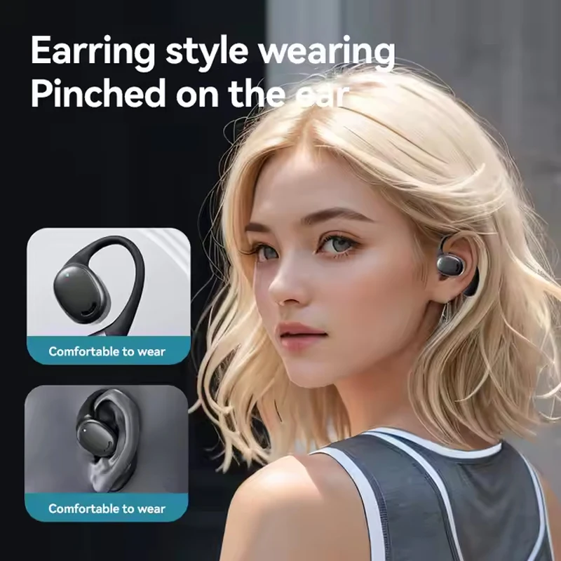 New Tws BT 5.4 Hanging Ears Earhook Gym Sports Wireless Earphone Headphone Earbuds 9D Stereo Waterproof Ear Hook Headsets