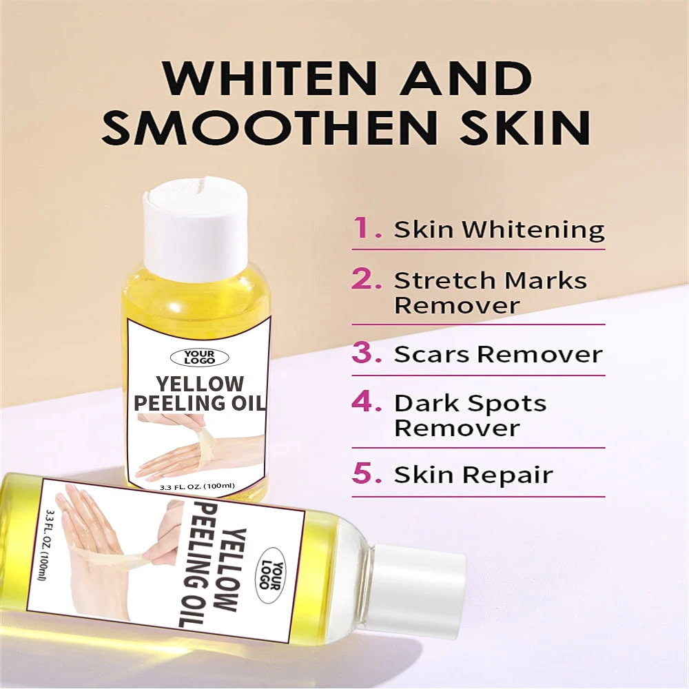 Private Label Extra Strength Yellow Peeling Oil Original Remove Dead Skin Exfoliating Gallon Peeling Oil