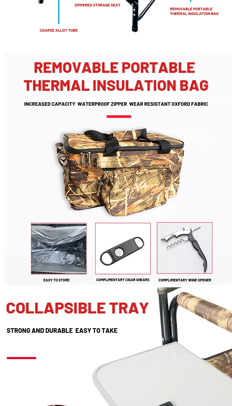 Кемпинговое кресло с подогревом, уличный складной стул для кемпинга с usb-зарядкой и подогревающейся подушкой