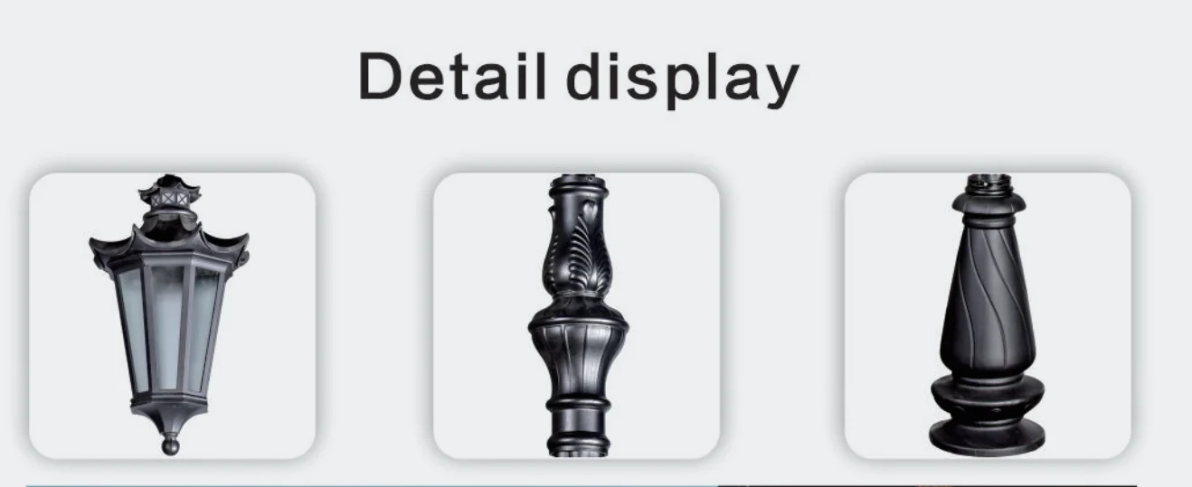 Caravan driveway solid brass lamp square 4x4 led free post garden security street light solar cube with camera landscape