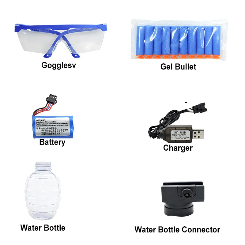 2022 New Ak47 Water Gel Beads Blaster Rifle Outdoor Toys Gel Water Ball Gun Bullet Gel Gun Blaster Electric Splatrball Toy Guns