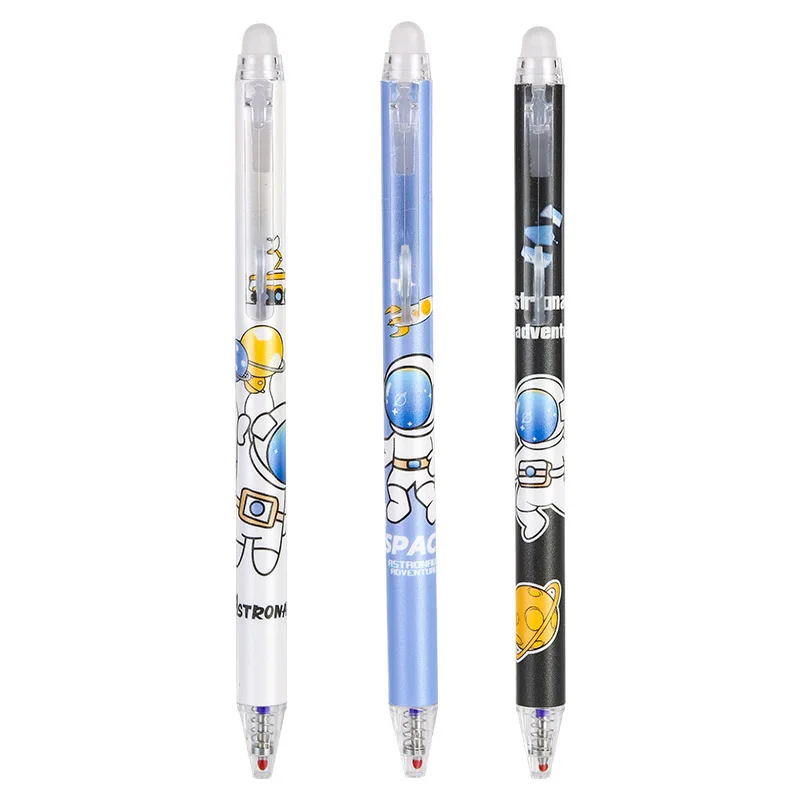 JPS OEM Astronauts Black and Blue Ink Zodiac Erasable Neutral Pen Needle 0.5mm Writing Pen Gel Pen