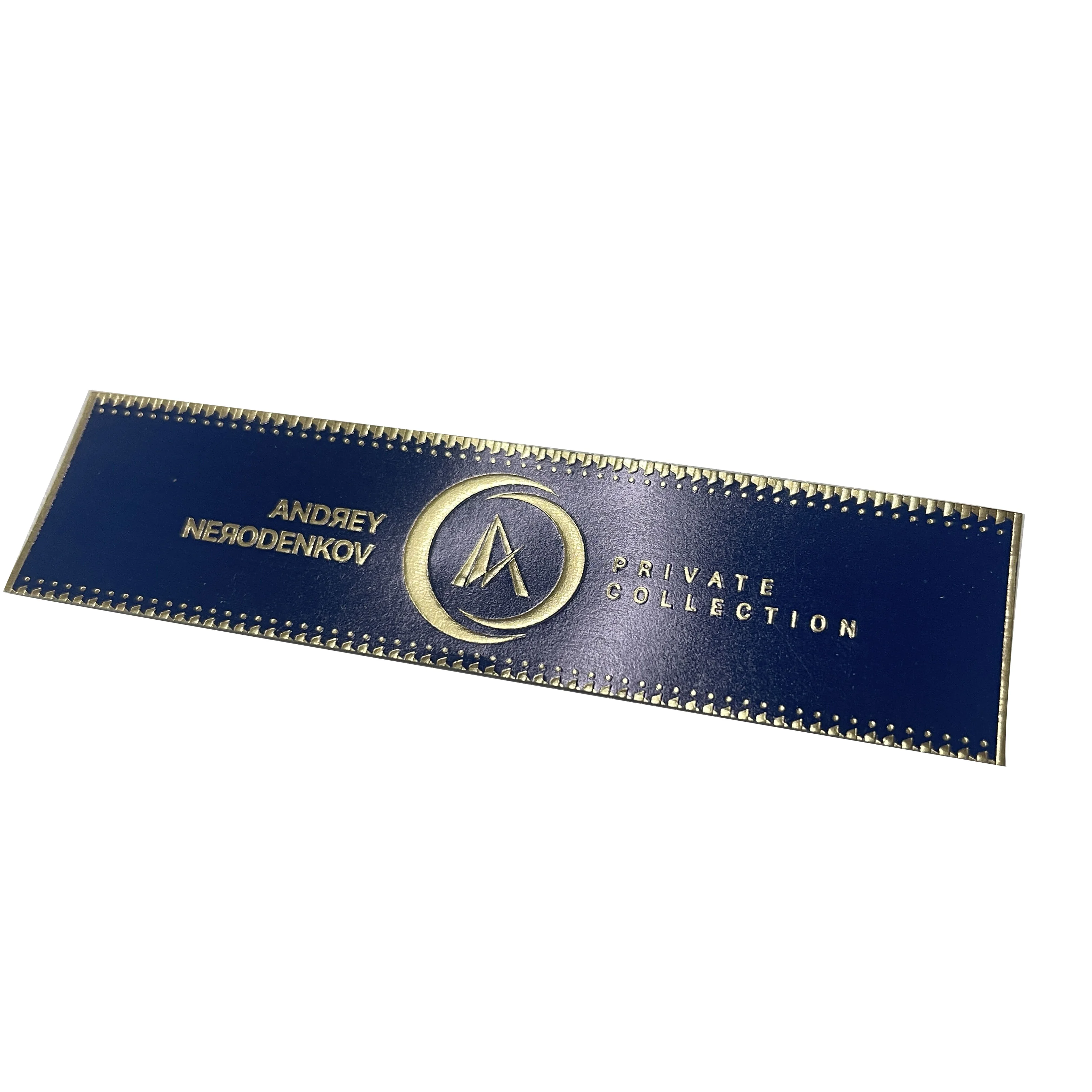 Custom Embossed Gold Foil Cigar Band Label Paper Material Flexography/Soy Ink-Cigar Labels for Sale