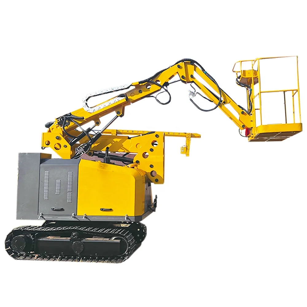 Electric Bending Arm Lift Garden Maintenance Lifting Work Platforms Folding Arm Telescopic Arm Lift Truck