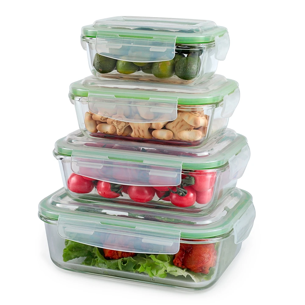 Professional food storage container with lid cookwaresets glass meal prep containers