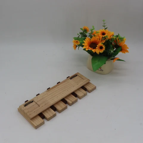 Wood Wall Mounted 5 Hooks Coat Rack Wall Mounted Clothes Hanger Natural Wood Piano Coat Rack