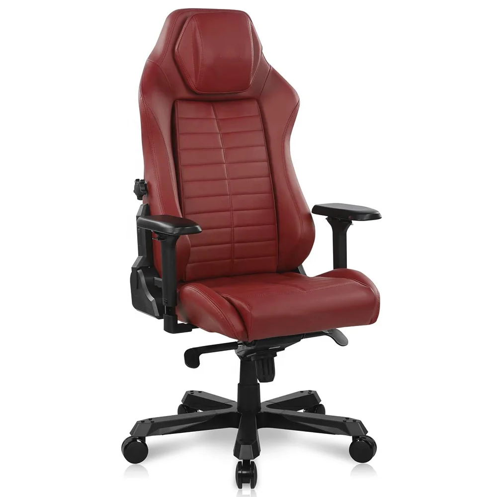Premium Leather Luxury Silla Gamer Pro Master Module Gaming Chair Office Executive Computer Seat 4D Metal Armrest Game Chair Red