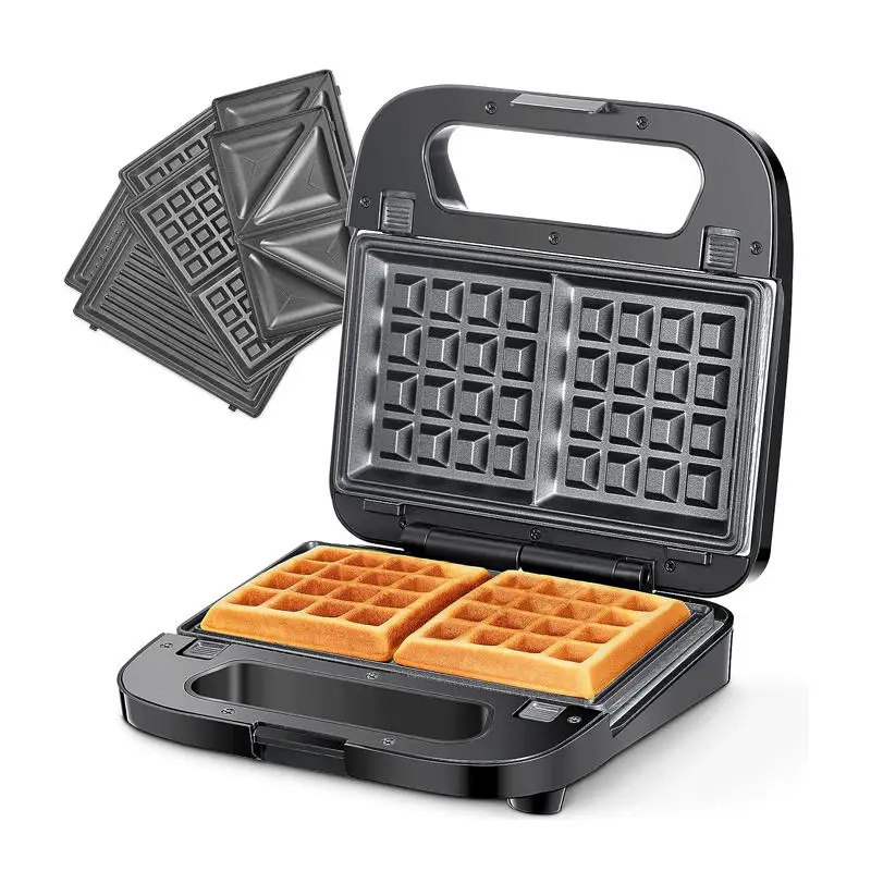 Hot Sales Detachable Removable Dessert Cup Cake Waffle Stick Pancake Cake Pop 4 Slice Toaster Sandwich Maker
