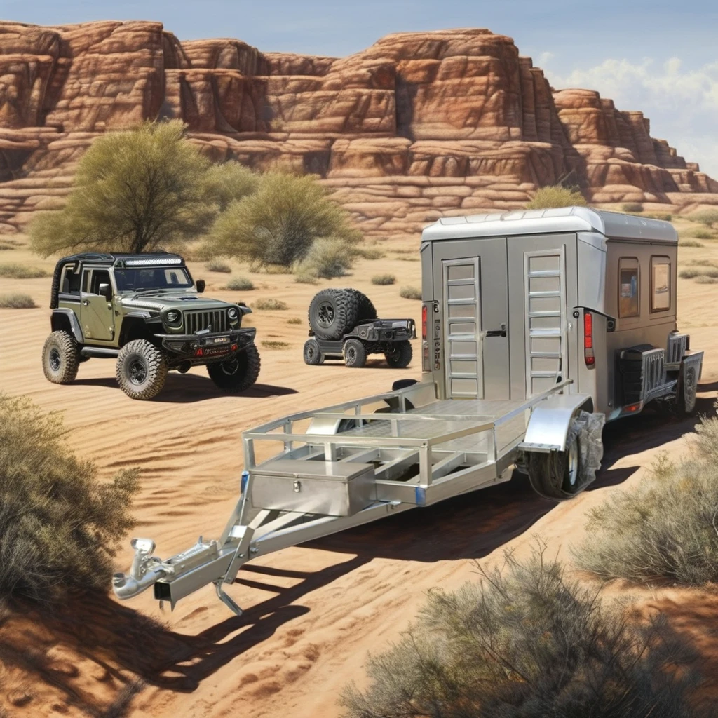 Customized Small Steel Excavator Plant Trailer Galvanized Trailers