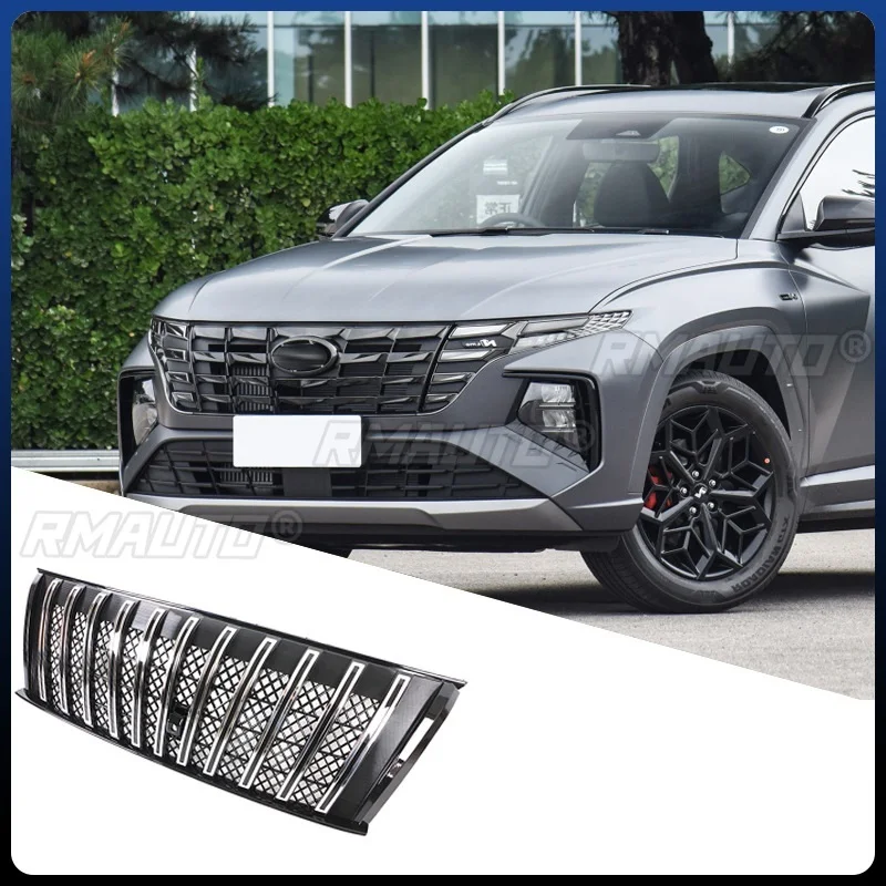 For Hyundai Tucson 2022 Car Front Bumper Grill Racing Grills Car Grille Body Kit Car Accessories
