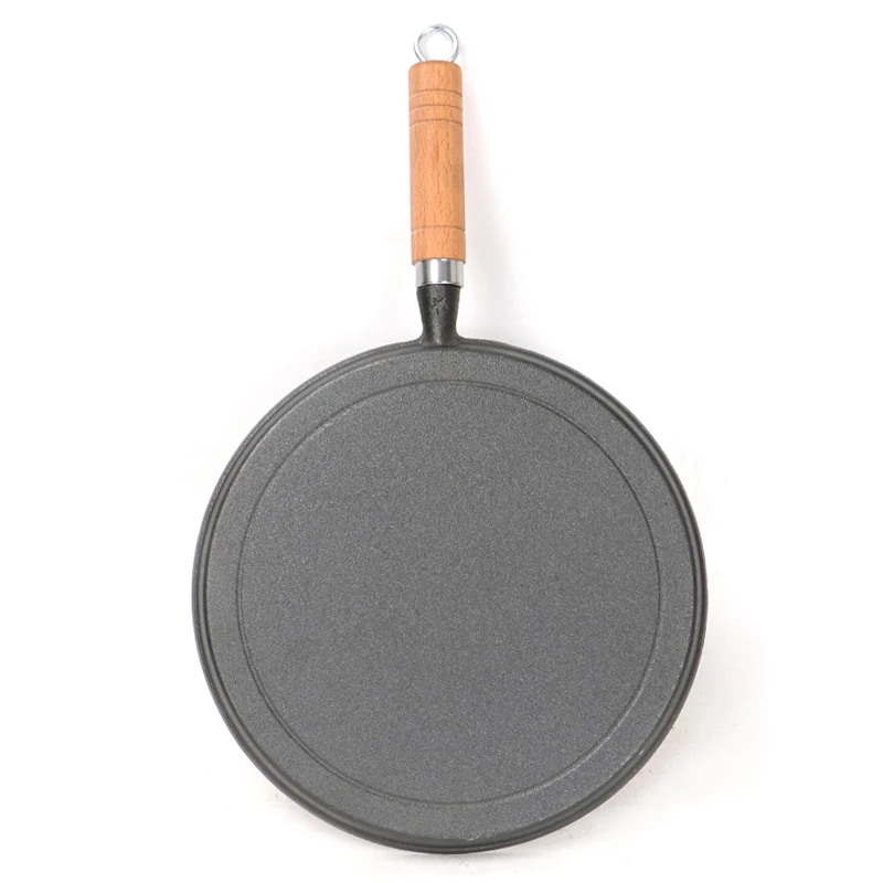 20cm Cast Iron Flat Pan Classic Design Frying Baking Grilling Egg Preparation Induction Compatible Metal Wok Pan Tawa New