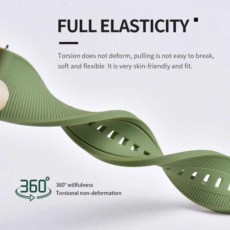 22mm 20mm Silicone Strap band For Samsung Galaxy Watch ultra strap 7 6 ultra Band for Huawei Watch 4 Pro fit 3 GT4