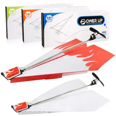 kids outdoor games for kids Rechargeable motor electric manual paper throwing aircraft
