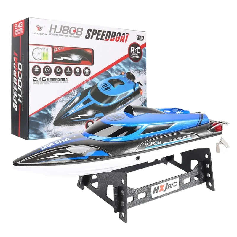 HJ808 RC Boat Remote Control High-Speed Speedboat Remote Control Boat 2.4G Athletic Navigation Model Water toys