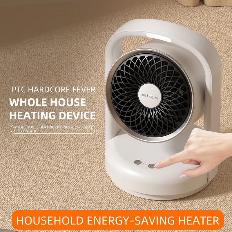 Portable Winter Warmer 1500W Table Mini Air Heater ABS Electric Plug in Heater Space Heater Fan with Speaker Timer