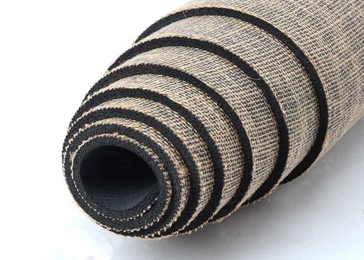 2021 China Wholesale new organic custom jute yoga mat for fitness