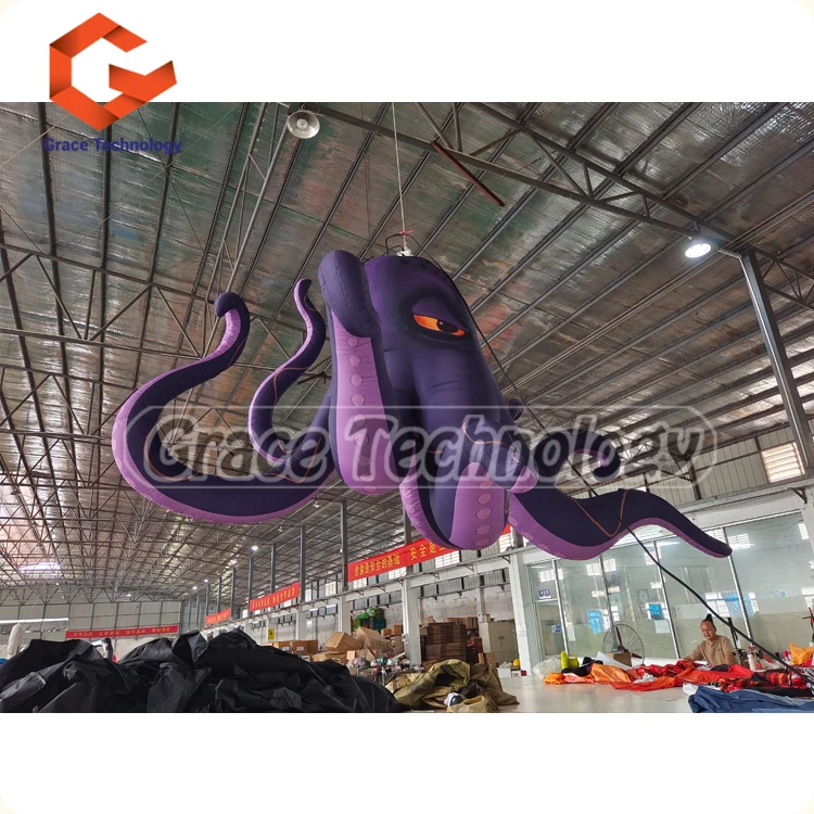 Giant Inflatable Octopus Outdoor Events Parties Festivals Stage Decor Led Lights Blow Up Octopus Replicates For Sale
