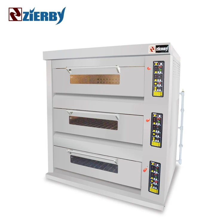 3 слоя 12 лотков Коммерческая газовая пекарня для выпечки хлеба торта пиццы печи