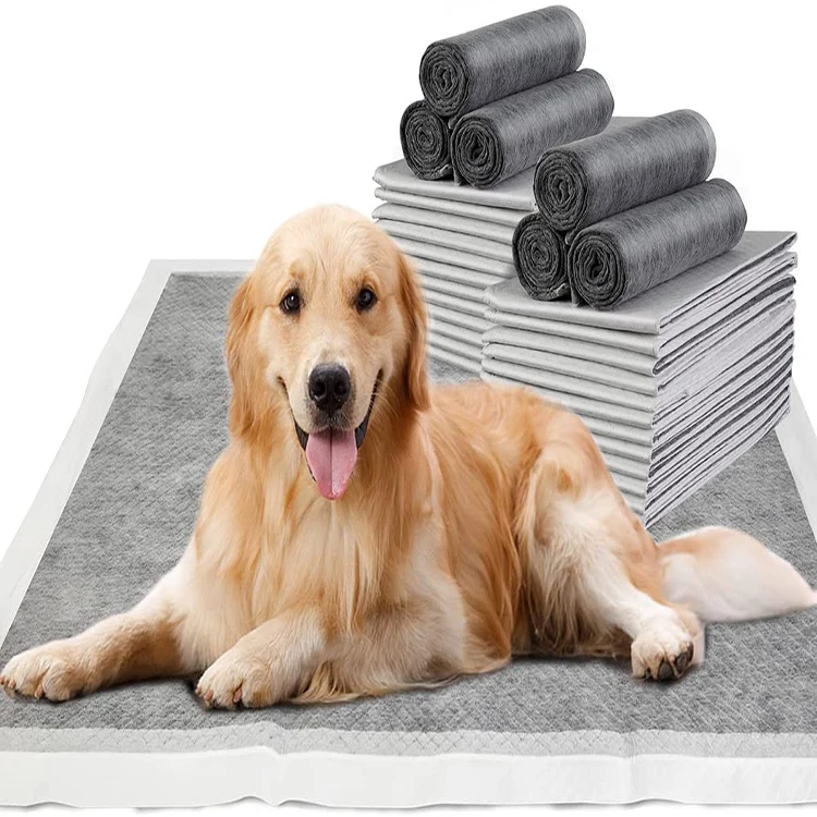 Charcoal Dog Pee Pads Extra Large Puppy Pads  Potty Pet Training Pads Disposable Super Absorbent  Leak-Proof  for Dog