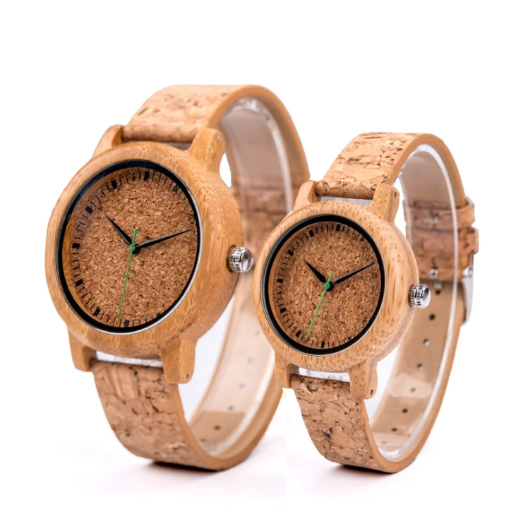 Couple Watch Quartz  Vintage Style Custom Made OEM  Bamboo WristQuartz Wood Watch for Men Women Latest Couple Wooden Watch