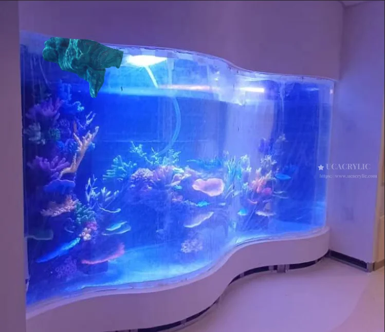 Sea Water Plexiglass Aquarium Acrylic Fish tank Custom Large Acrylic Turtle tank Acrylic Aquarium Fish tank