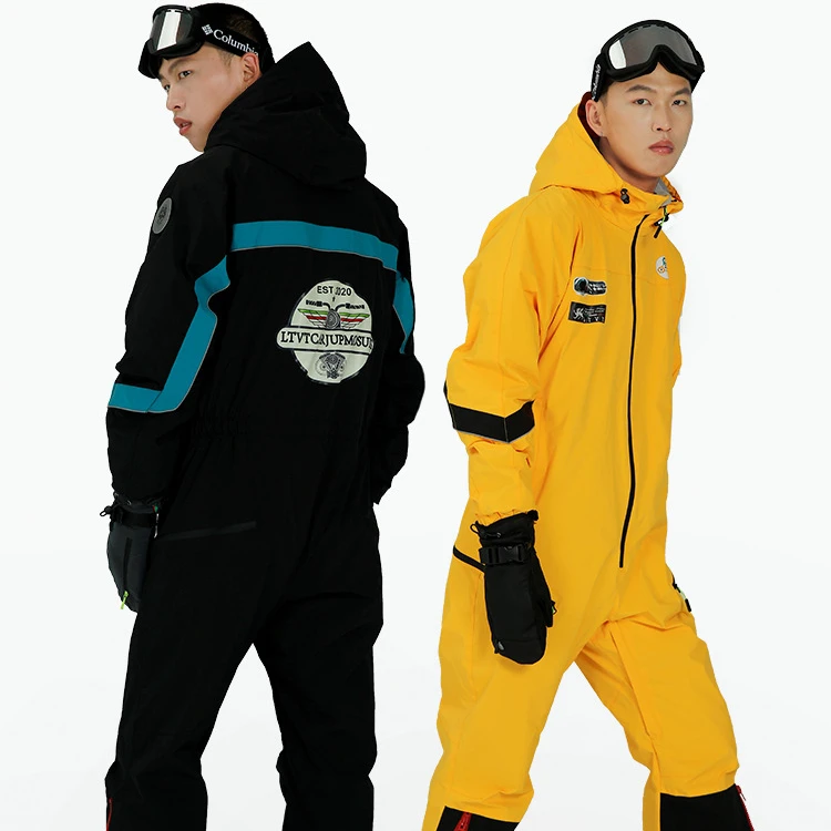 Yufan Men Winter Season Wholesale Windproof Waterproof Snowboard Ski Suit Custom Design One Piece Mens Skiing Suit