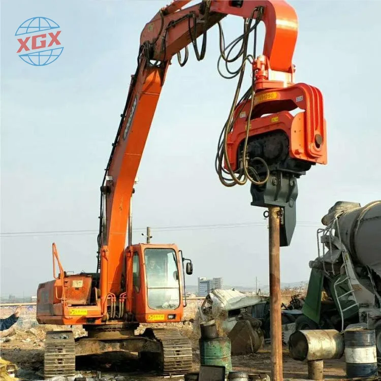 Hydraulic Excavator Pile Hammer Vibratory Sheet Pile Driver Hydraulic Hammer Excavator