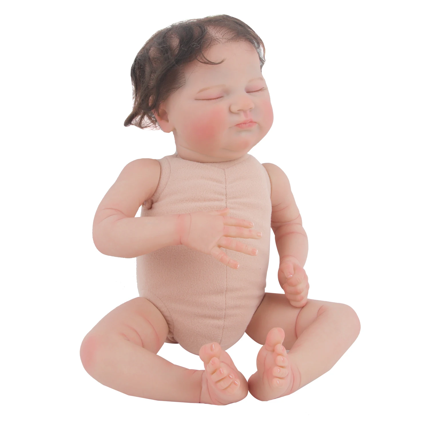 NPK 45cm Full Body Reborn Baby Doll  Sleeping Newborn Baby Doll Visible Veins for Child toy